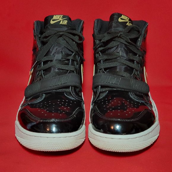 Nike Air Jordan Legacy 312 Patent Leather Black Gold AV3922-007 Men Size 13 main image 11